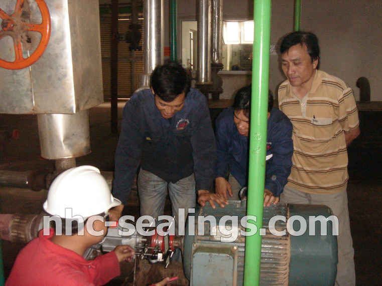 Sửa chữa_lắp đặt_huấn luyện cho khách hàng (Máy bơm dầu nóng KSB)